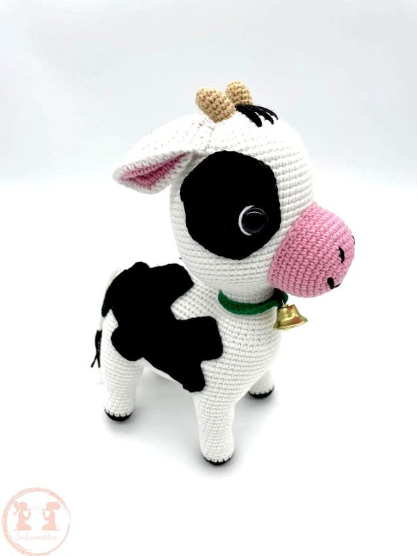 KLARA die Kuh  Amigurumi-Häkeltier 25cm und 100% handmade  
